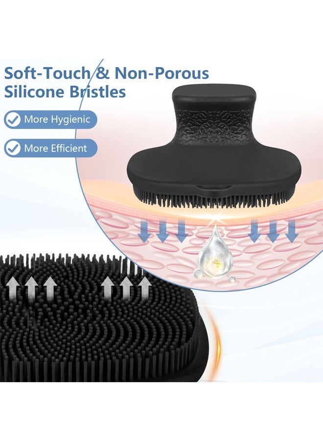 Silicone Face Scrubber, Facial Cleansing Brush, Gentle Face Exfoliator Face Brush for Women Men Pore Cleansing Face Massaging - Image 3